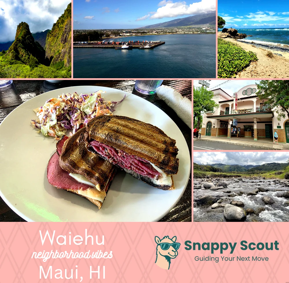 Waiehu neighborhood photo collage