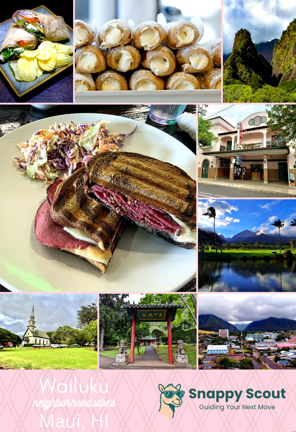 Wailuku neighborhood photo collage
