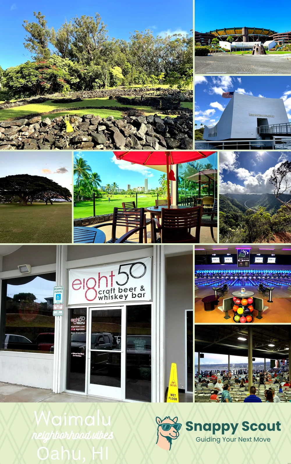 Waimalu neighborhood photo collage