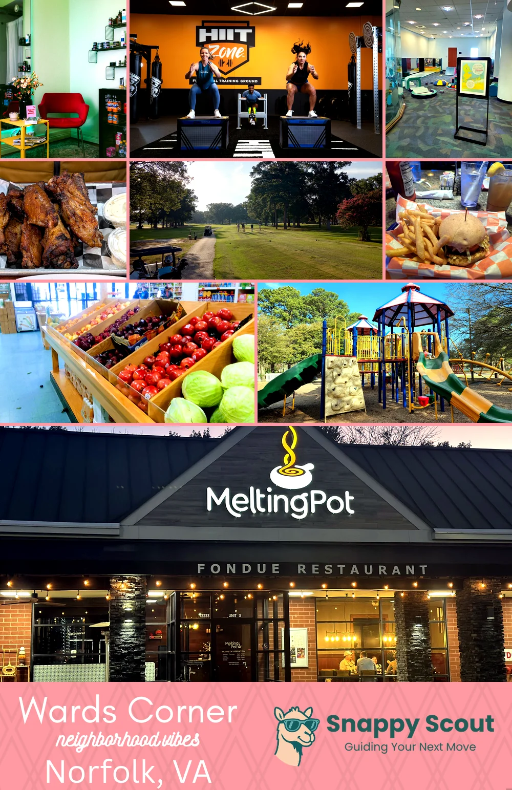 Wards Corner neighborhood photo collage