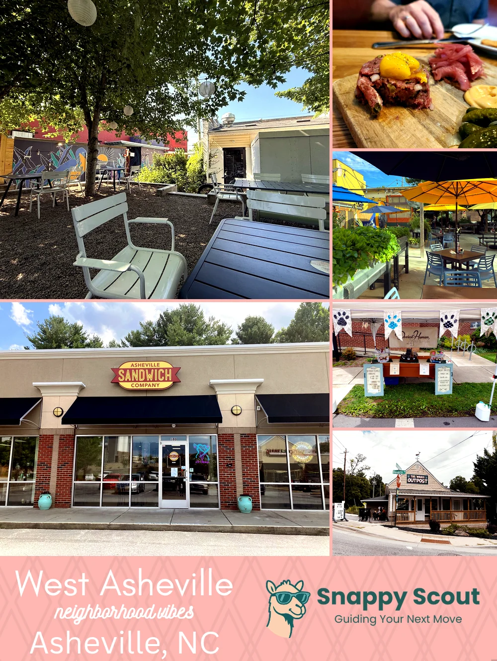 West Asheville neighborhood photo collage