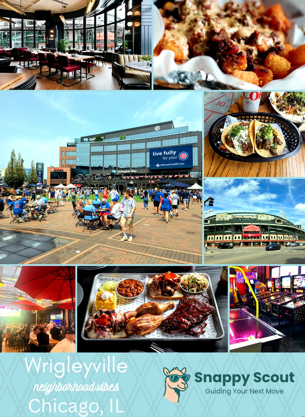 Wrigleyville neighborhood photo collage